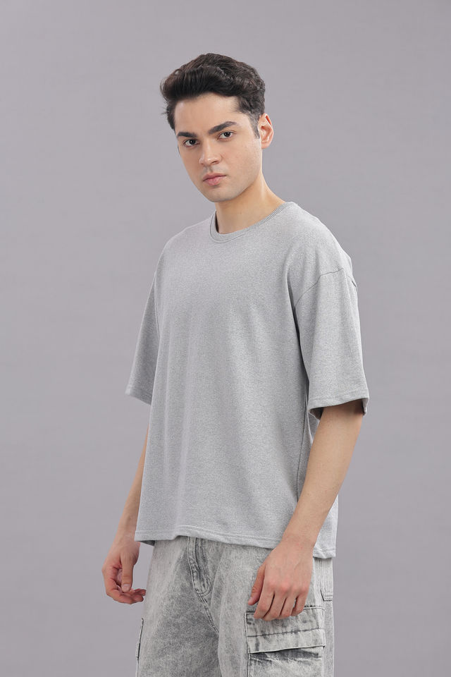 Springman Men Cotton French Terry Oversized T-shirt - Buy at ₹315