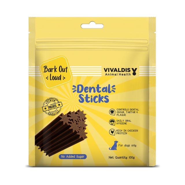 Bark Out Loud Dental Stick-Removes Plaque & Tartar, No Sugar Dog Treats