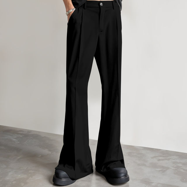 FTX Men's Loose Fit Solid Formal Bell Bottom Trouser - Buy at