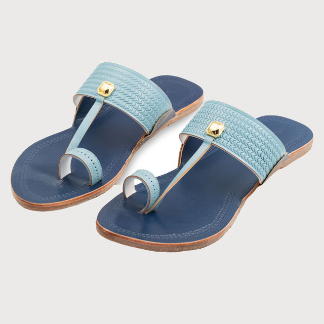 Korakari Skyline Kolhapuri Chappal for Women Multicolor UK6 - Buy