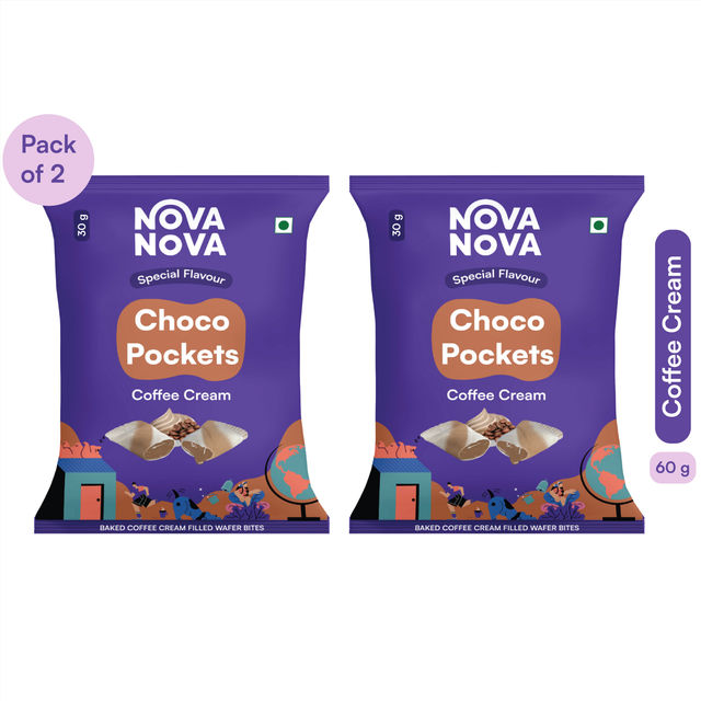Choco Pockets Coffee Cream Filling Pack of 2 60 g Buy online at