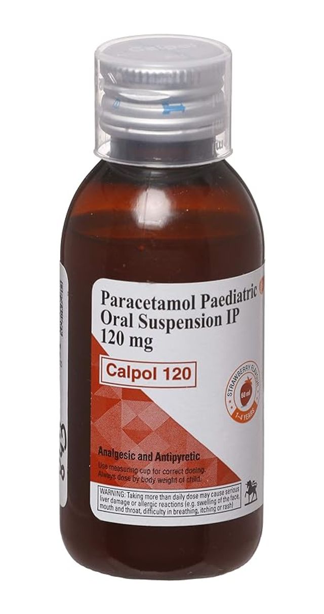 Calpol 120mg Strawberry Oral Suspension