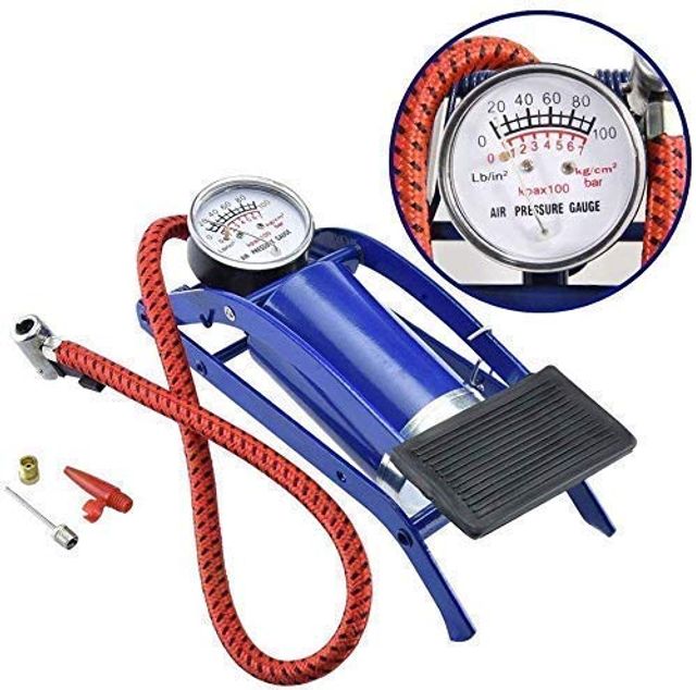Portable Foot Air Pump for Bikes & Bicycles Essential Gear Buy