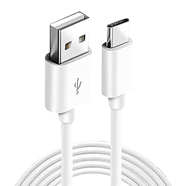 basics IND Fast Charging USB to Type C Charging Cable | White