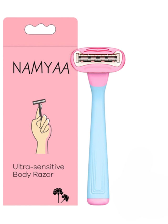 Namyaa Ultra Sensitive Body Razor For Women | 5 Blade Precision| Pack Of 1