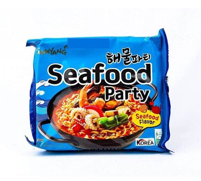 Samyang Korean Seafood Flavour Ramen Noodles Non Veg