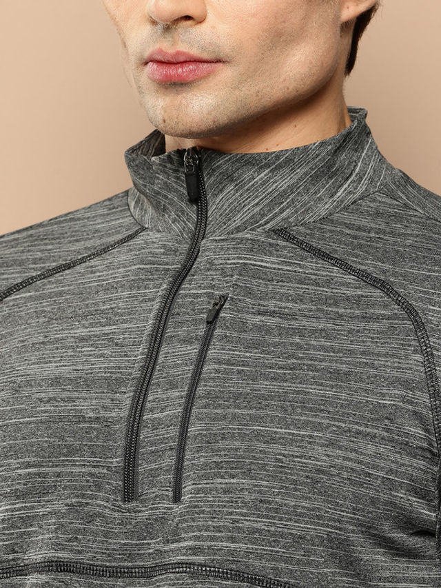 Alcis Men's Zip Flex Full-Sleeve T-shirt - Buy at ₹550 Online