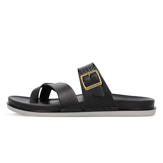Walkaroo Men's Daily Wear Comfort Sandals - WE1353 Black UK10