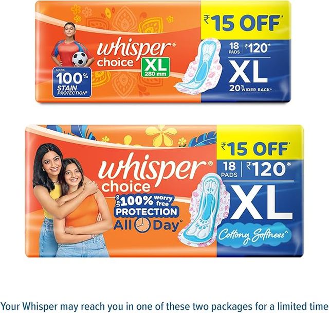 Whisper Choice XL Sanitary Pads