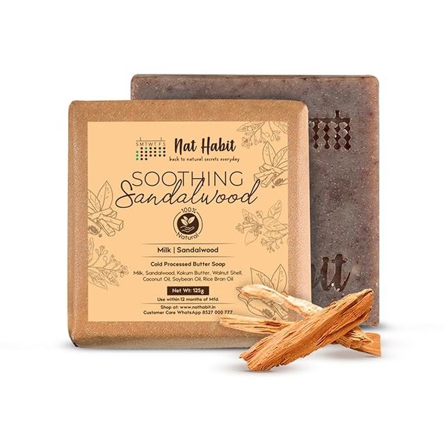 Nat Habit Natural Sandalwood Soap For Skin Brightening