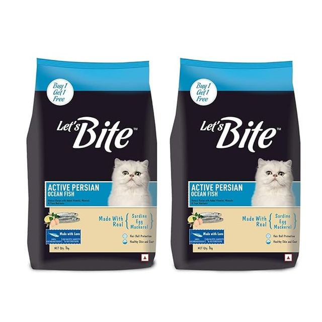 Let'S Bite Persian Active Adult Dry Cat Food (Buy 1 Get 1 Free)