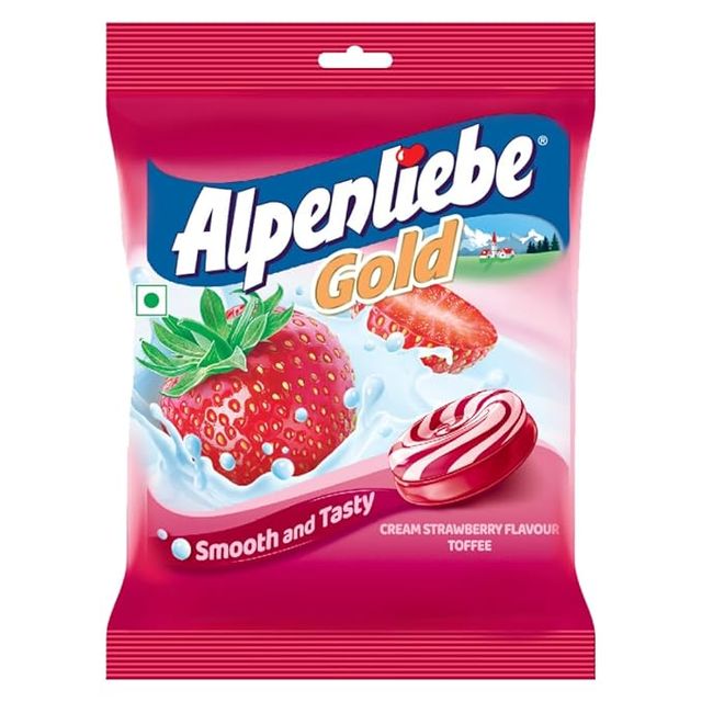 Alpenliebe Gold Cream Strawberry Candy