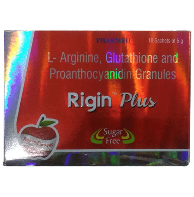 Rigin Plus Apple Flavour Sugar Free Granules