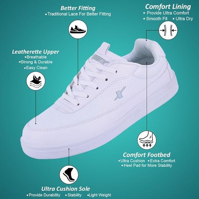 Sparx Casual shoe SM-734 White For Men - 10 - Buy at ₹849 Online