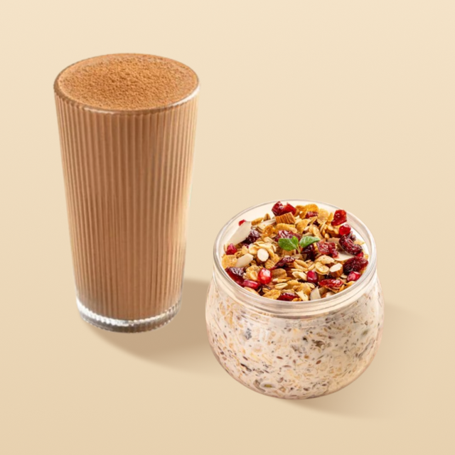 Millet Muesli Almond & Cranberry + Whey Protein Chocolate Shake