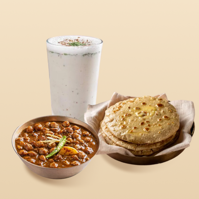 Masala Chaas + Tawa Plain Paratha - Pack of 2 + Chole