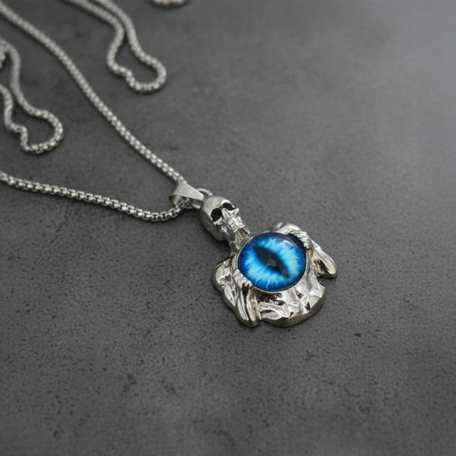 The Opal Factory Men's Jewelry Evil Eye Gothic Skeleton/Skull