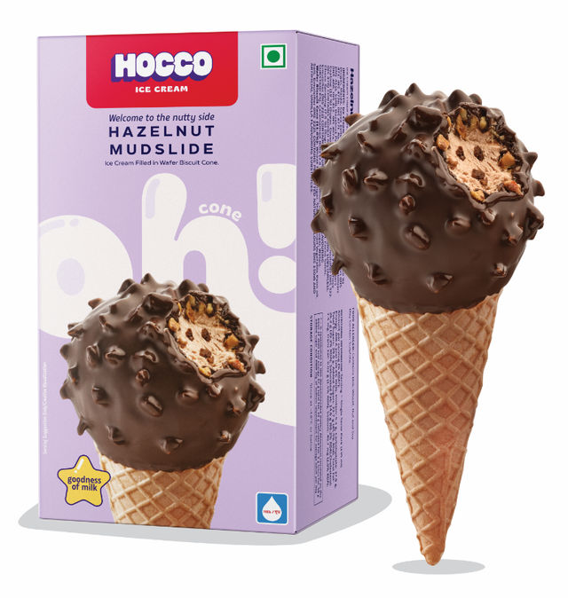 Hocco Hazelnut Mudslide Ice Cream Cone - Buy online at ₹86 near me