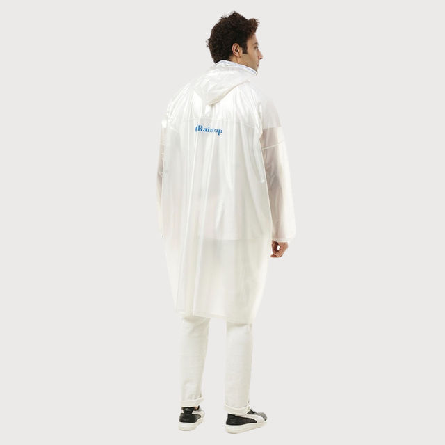 ZEEL Rain Poncho Hooded Coat One Size Suit for Men and Women with