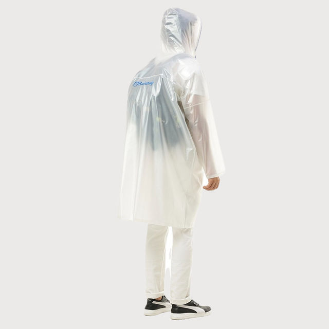 ZEEL Rain Poncho Hooded Coat One Size Suit for Men and Women with