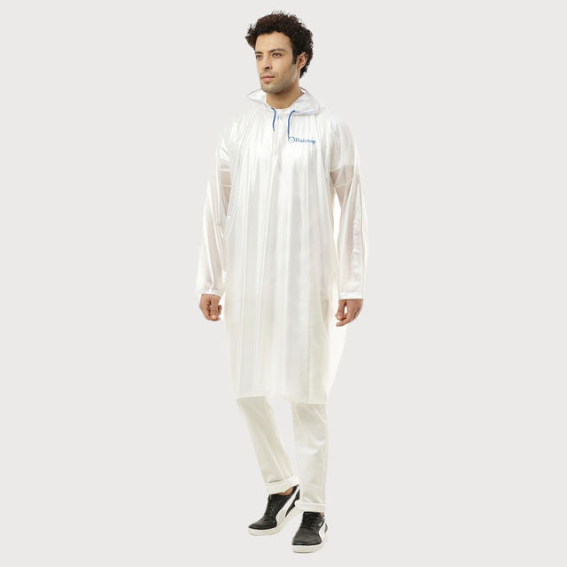 ZEEL Rain Poncho Hooded Coat One Size Suit for Men and Women with