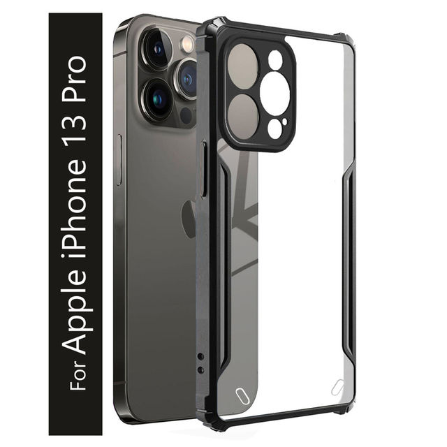Kwine Case Apple Iphone 13 Pro Back Cover - Black Bordered
