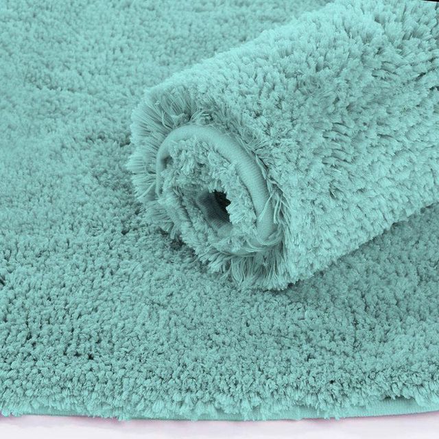 Luxe Home International Vegas Bath Mat 2500 Gsm Microfiber For Bathroom | 40x60 cm, Aqua