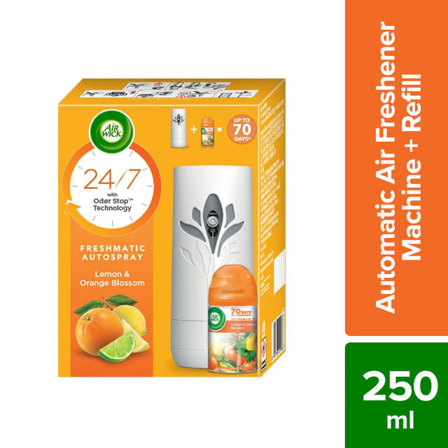 Airwick Automatic Air Freshener &amp; Room Freshener Kit - Lemon &amp; Orange ...