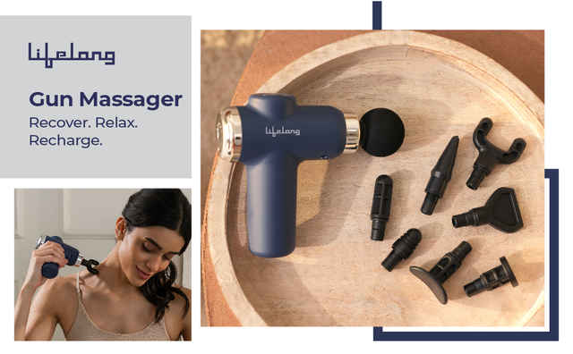 トイガン masaz Lifelong Rechargeable Gun Massager For Pain Relief With 6 Speed