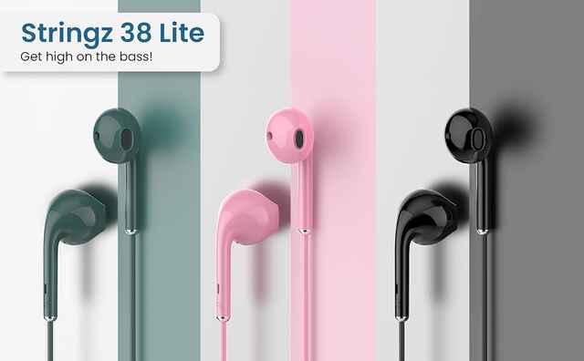 Buy Ambrane Stringz 38 Lite Wired Headphones in Ear Earphones with