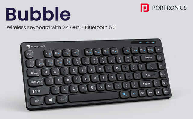 Buy Portronics Bubble Multimedia Wireless Keyboard 2.4 GHz