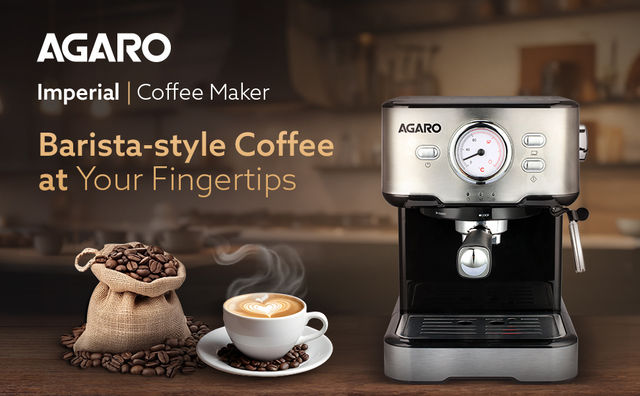 Buy Agaro Imperial Espresso Coffee Maker 15 Bars Espresso