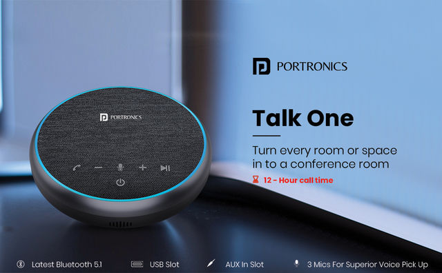 Buy Portronics Talk One Noise Conference Speaker Online Price